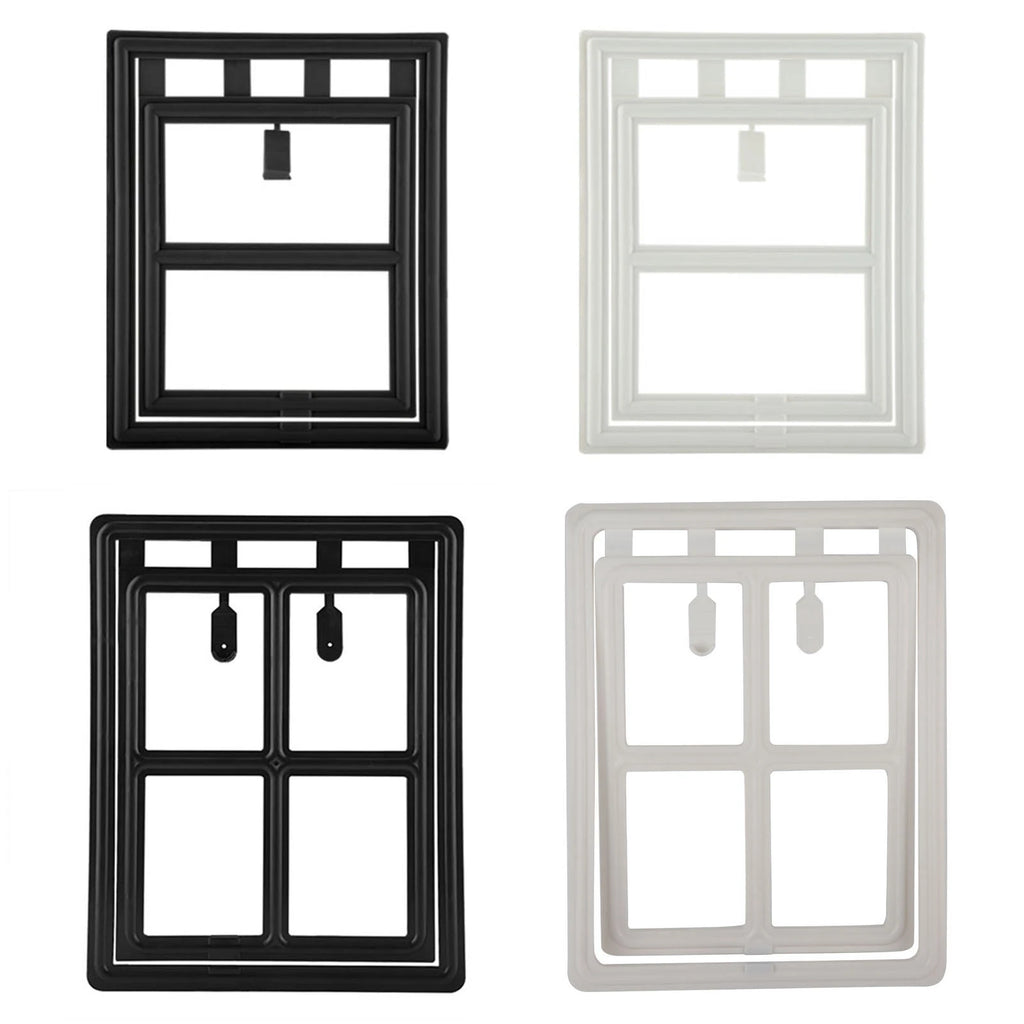Cat Door Cat Door for Screen Door Pet Dog Door Plastic Pet Dog Puppy Cat Door Magnetic Locking Safe Flap for Screen Window Gate