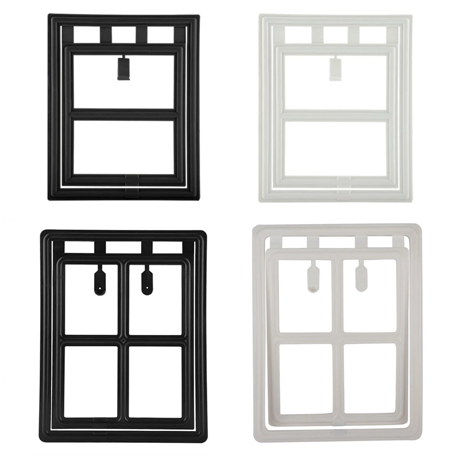 Cat Door Cat Door for Screen Door Pet Dog Door Plastic Pet Dog Puppy Cat Door Magnetic Locking Safe Flap for Screen Window Gate