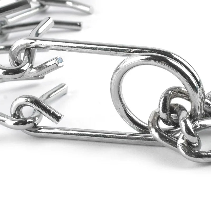 45/50/55/60cm Adjustable Dog Training Collar Chain Pet Supply Metal Steel Prong Pinch Choke Professional Dog Training Supplies