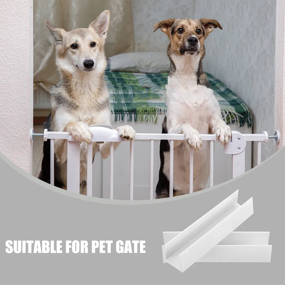 4Pcs Dog Fence Support U Shaped Pet Gate Reinforcement Slot for Baby Gate Stair Door Barrier Safety Protection