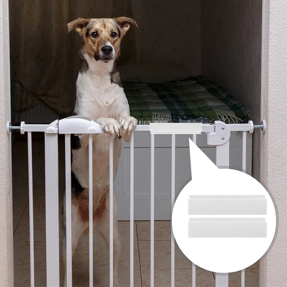 4Pcs Dog Fence Support U Shaped Pet Gate Reinforcement Slot for Baby Gate Stair Door Barrier Safety Protection