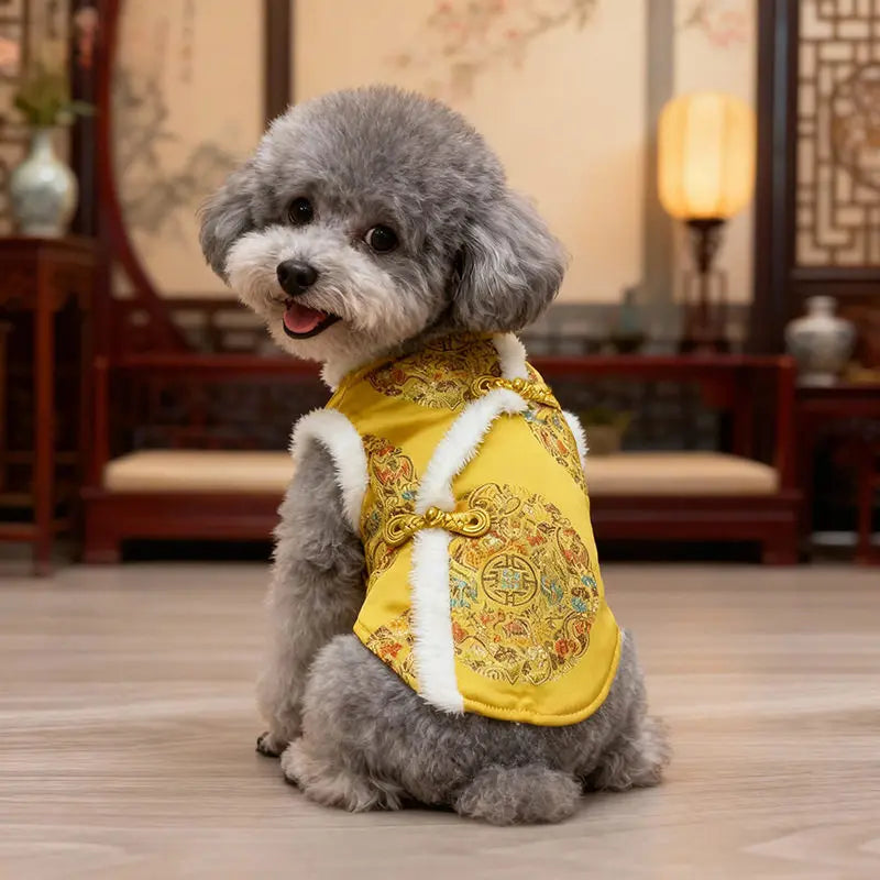 New New Year's Tang style Big Dog Clothes Autumn/Winter Clothes
