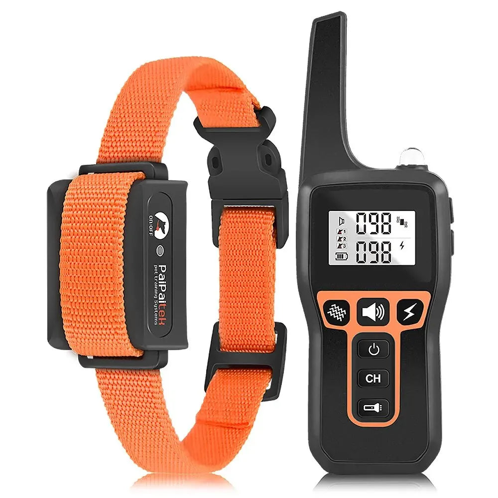 1000M Dog Training Collar ,Universal Dog Bark Collar,Waterproof Rechargeable ,Dog Shock Collar with Remote and Auto Modes Collar