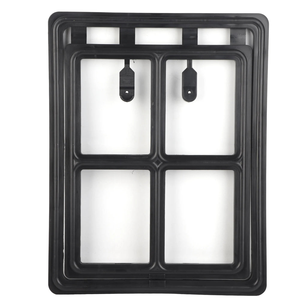 Cat Door Cat Door for Screen Door Pet Dog Door Plastic Pet Dog Puppy Cat Door Magnetic Locking Safe Flap for Screen Window Gate