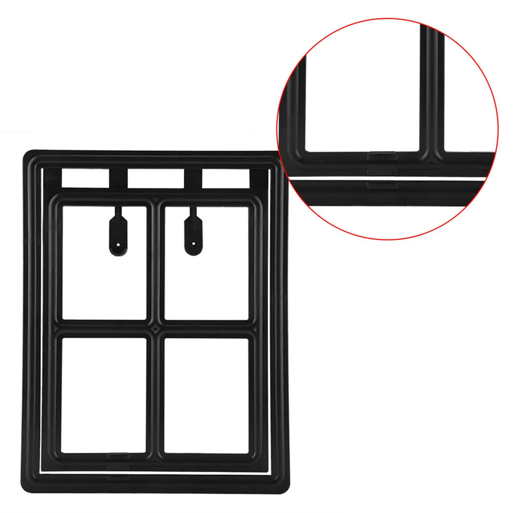 Cat Door Cat Door for Screen Door Pet Dog Door Plastic Pet Dog Puppy Cat Door Magnetic Locking Safe Flap for Screen Window Gate