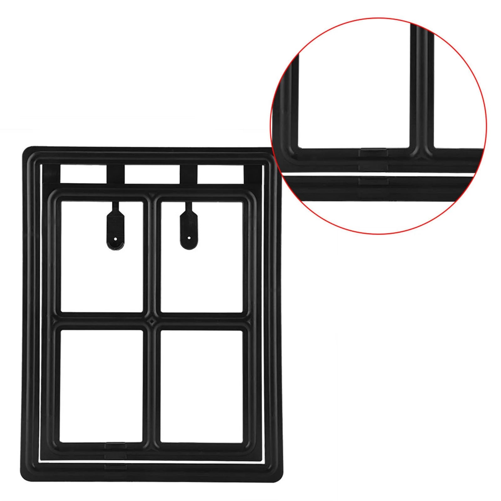 Cat Door Cat Door for Screen Door Pet Dog Door Plastic Pet Dog Puppy Cat Door Magnetic Locking Safe Flap for Screen Window Gate