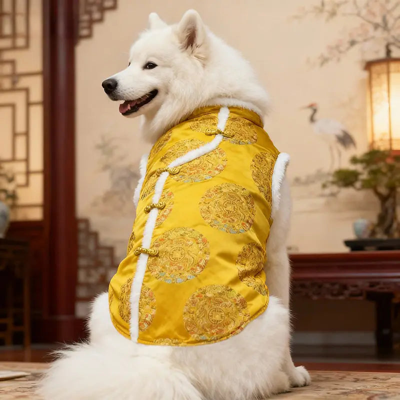 New New Year's Tang style Big Dog Clothes Autumn/Winter Clothes