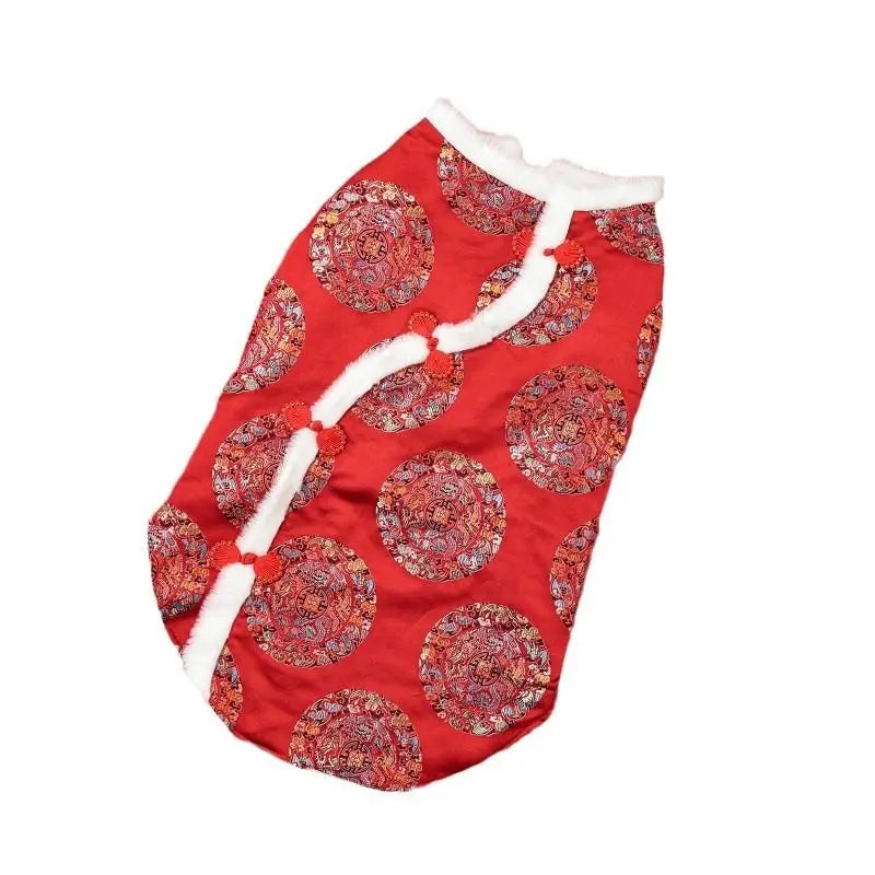 New New Year's Tang style Big Dog Clothes Autumn/Winter Clothes
