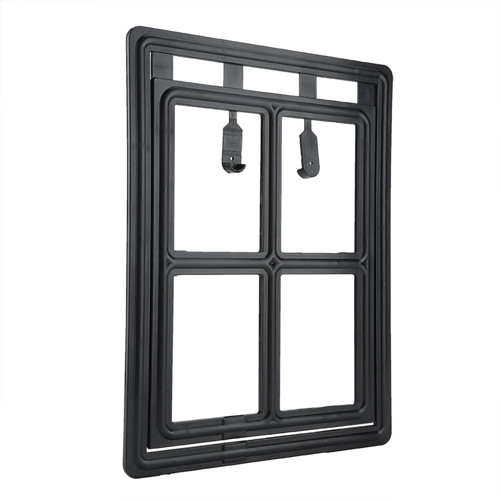 Cat Door Cat Door for Screen Door Pet Dog Door Plastic Pet Dog Puppy Cat Door Magnetic Locking Safe Flap for Screen Window Gate