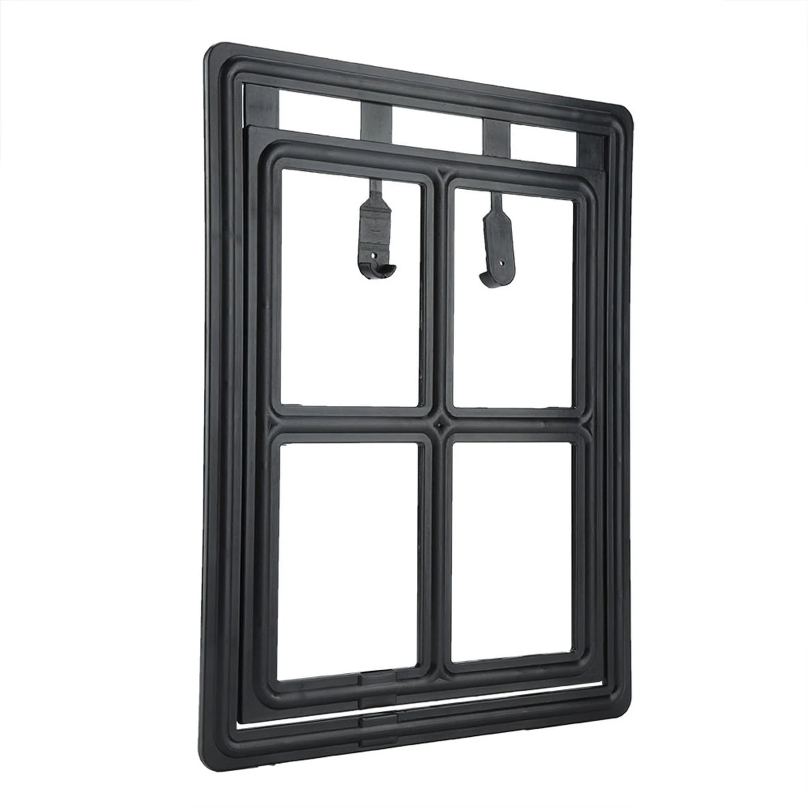 Cat Door Cat Door for Screen Door Pet Dog Door Plastic Pet Dog Puppy Cat Door Magnetic Locking Safe Flap for Screen Window Gate