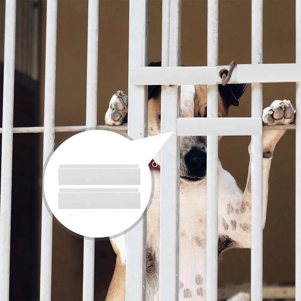 4Pcs Dog Fence Support U Shaped Pet Gate Reinforcement Slot for Baby Gate Stair Door Barrier Safety Protection