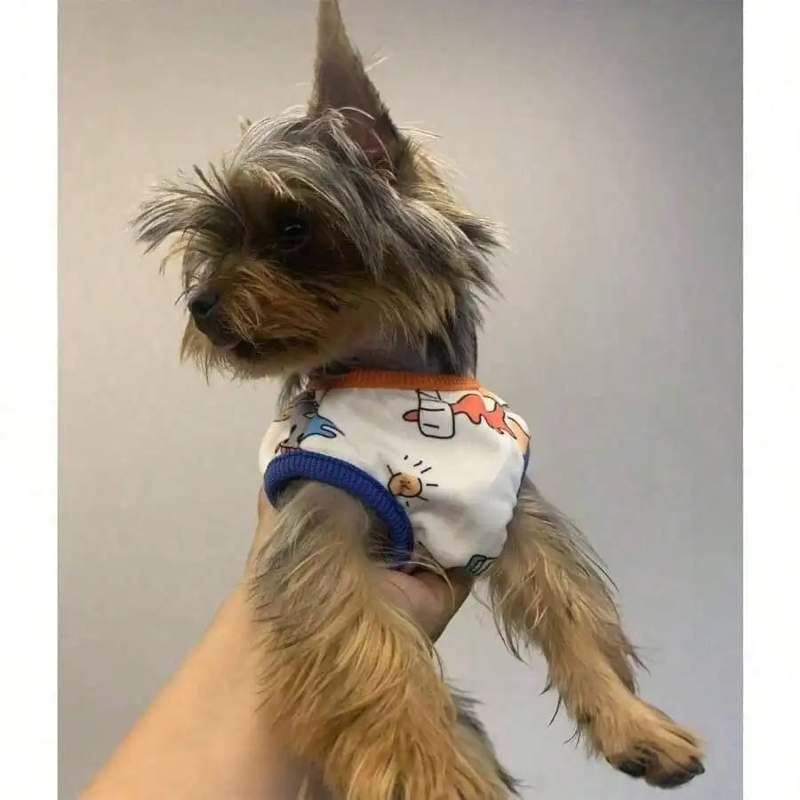 Dog Clothes Puppy Cute Dinosaur Pet Shirt Dog Vest Clothes Doggie Shirts Small Dogs Teacup Chihuahua Yorkie Dino Vest, Medium